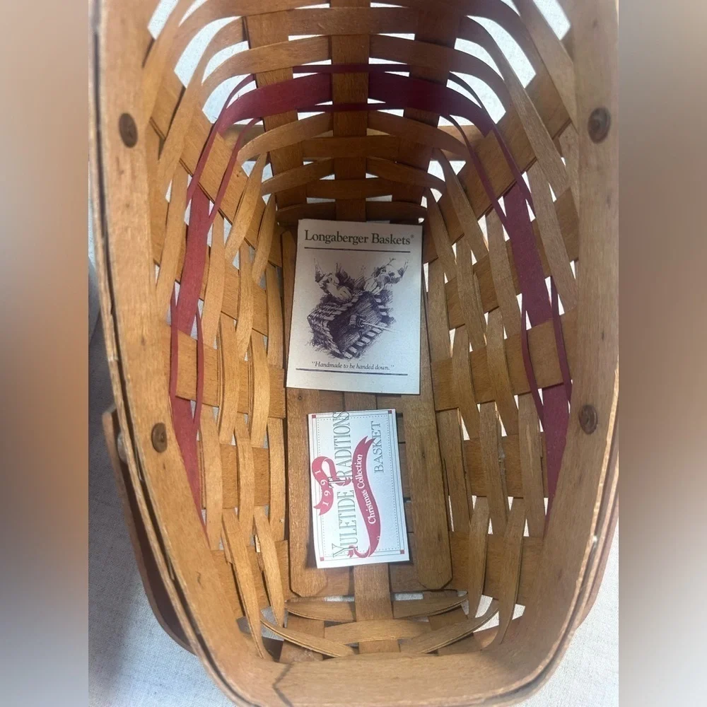 Longaberger 1991 Yuletide Traditions Sleigh Basket